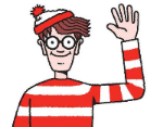 Waldo waving